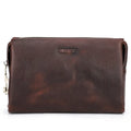 Black Angel first layer cattlehide leather men's wallet in black with bifold design