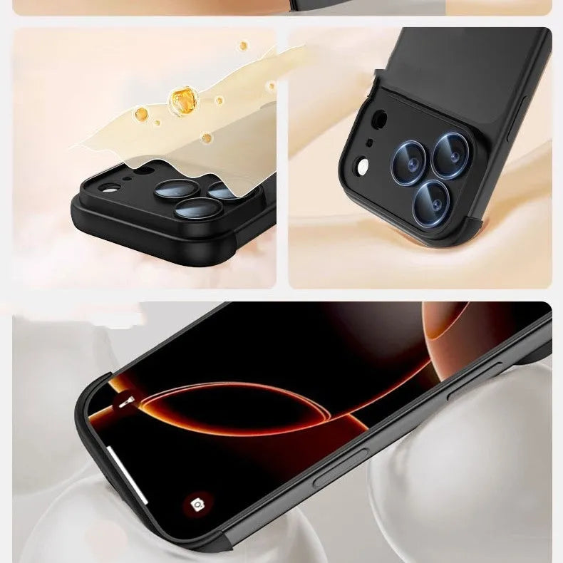 iPhone 17 mobile phone case in black, orange, grey, or desert colour for standard, Pro, and Pro Max models