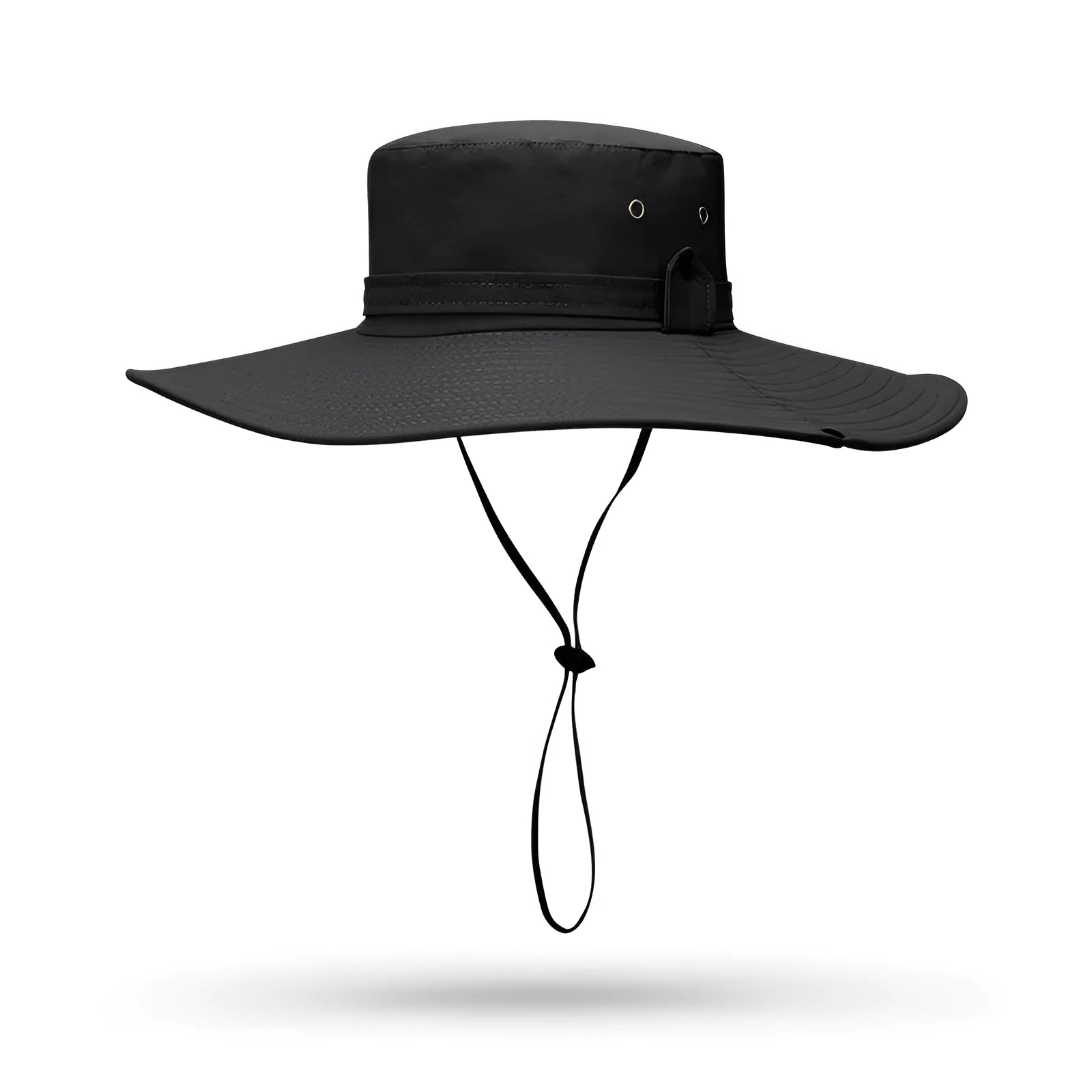 Men's flat top summer sun hat in cotton fabric with flame pattern details