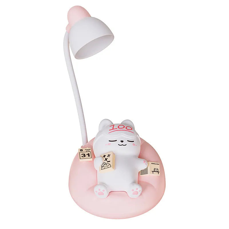 Creative sleeping cat small night lamp USB charging ABS PVC material