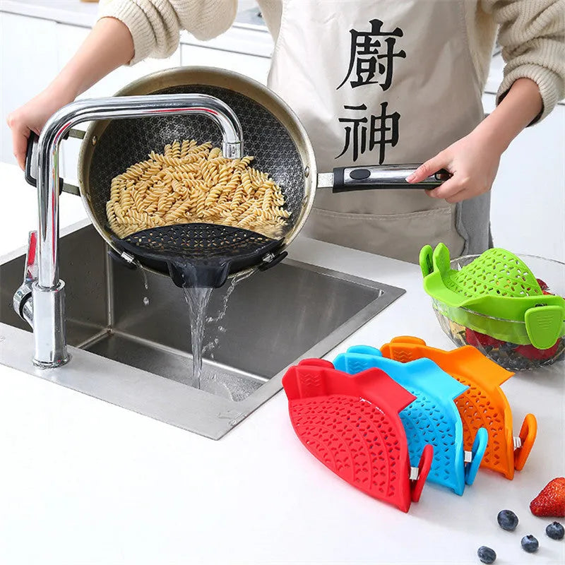 Silicone pot drain stopper with stainless steel spring in multiple colour options