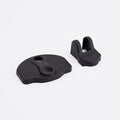 White ABS door lock protection cover set with limiter shells for home security fitting