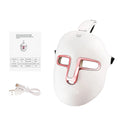 Rose Gold LED facial mask with seven colour lights and elastic band for home use