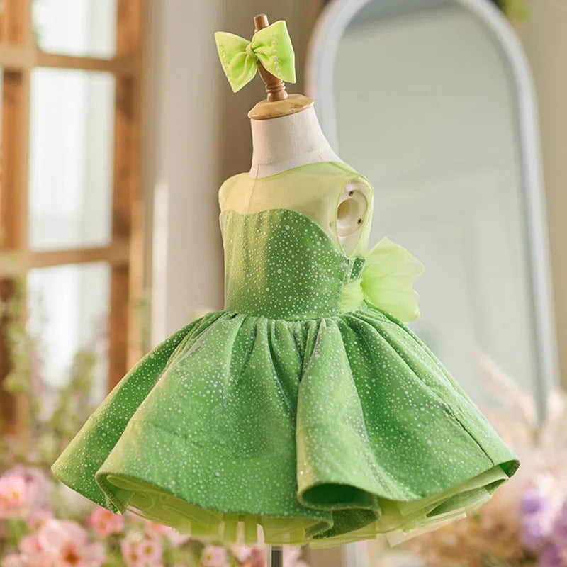 New Mint Mambo green polyester girls pettiskirt with princess-style fluffy layers