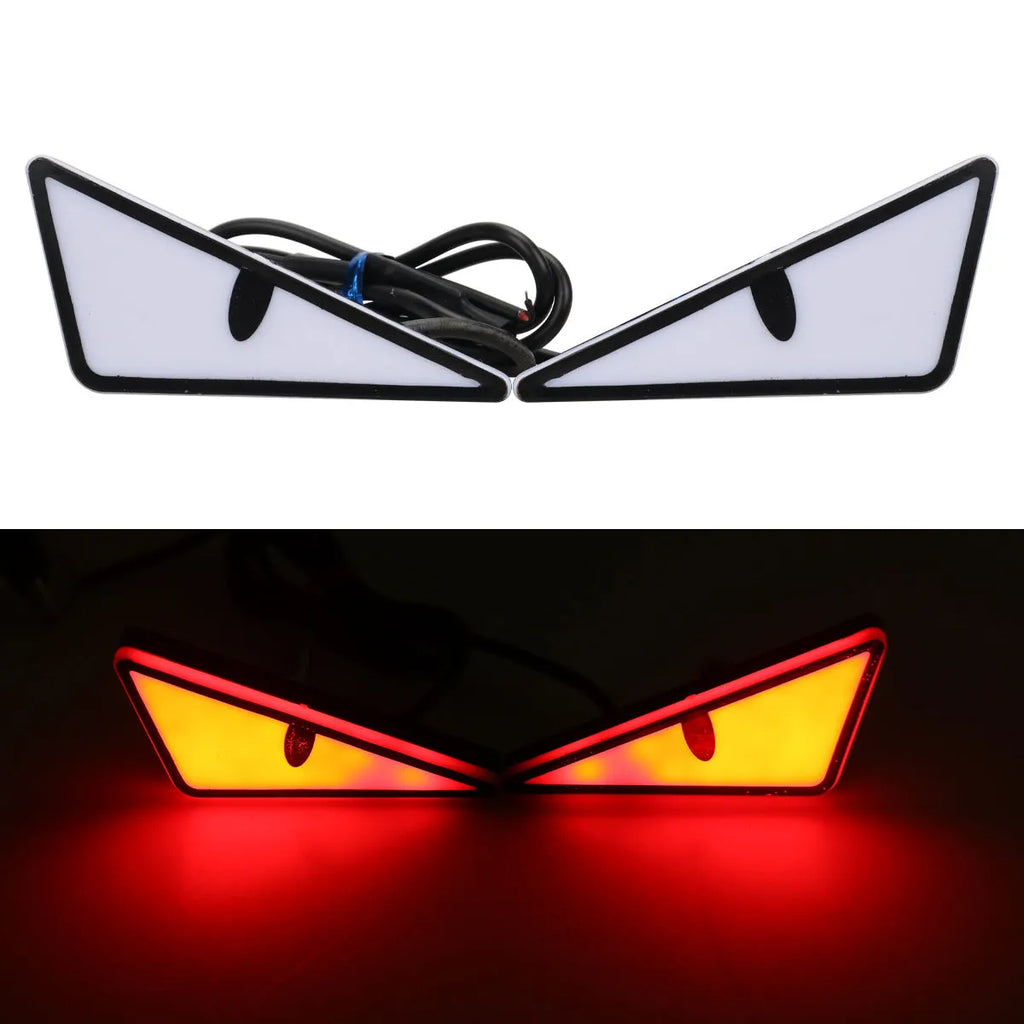 Triangle motorcycle decorative light in waterproof plastic housing with semicycle lens in amber colour option