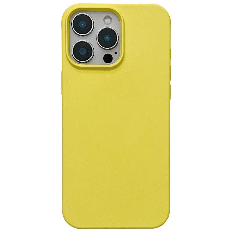 TPU liquid magnetic phone case for iPhone with big hole camera cut-out in antique white, black and sapphire blue