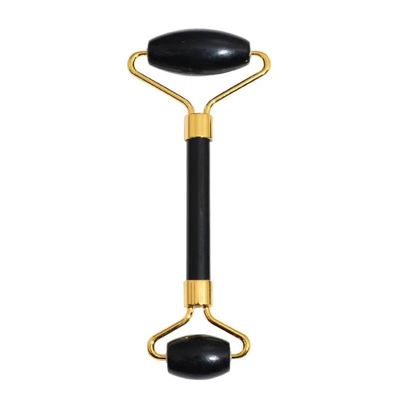 Black Bianstone beauty face care massage jade device bar for facial tension relief and Gua Sha
