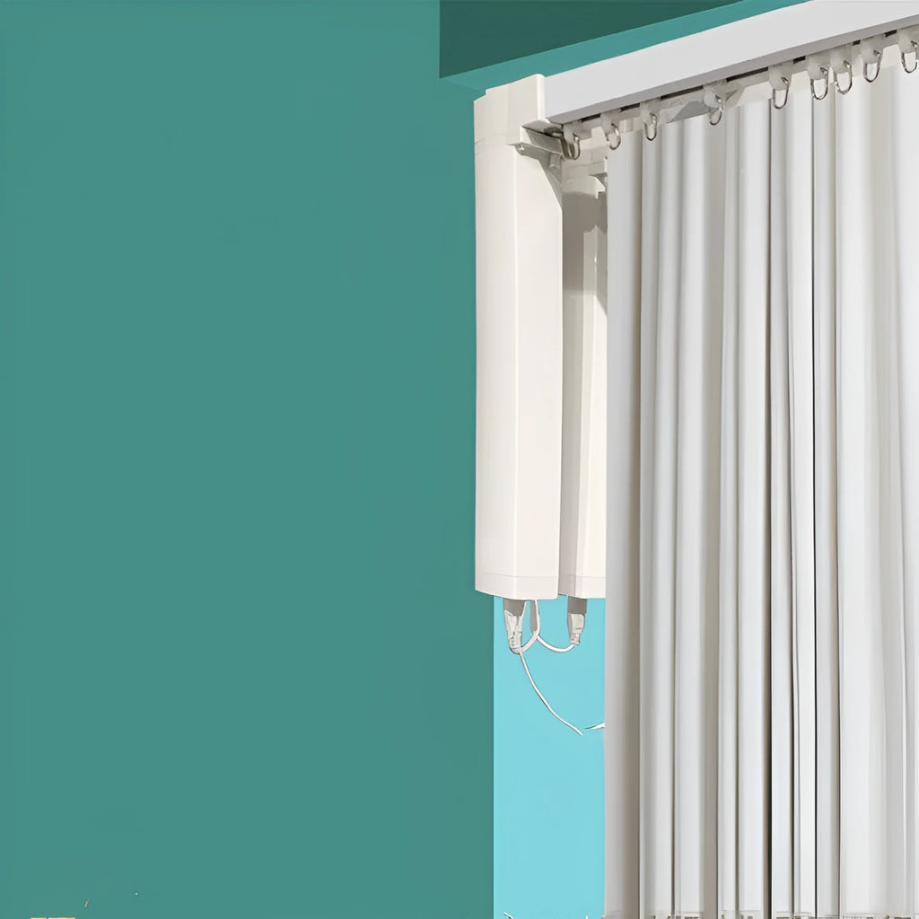 Duya smart electric curtain motor with aluminium track and rechargeable remote control