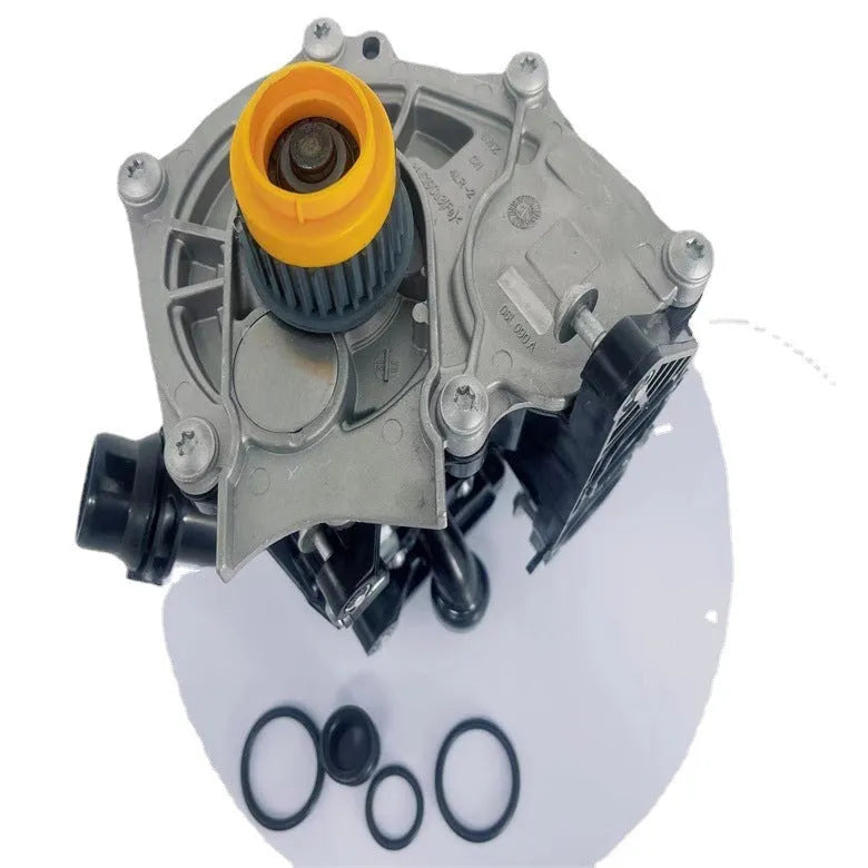 Black water pump assembly for Volkswagen and Audi engines with OEM numbers 06L121111H 06K121600 06K121011 06L121012