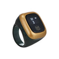 Al-Fatiha zikr counter electronic device with display screen on a black strap.