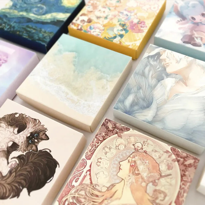 Box containing 200 washi paper stickers for diary decoration, with Japanese paper material.