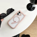 Acrylic TPU transparent phone case with magnetic suction for iPhone, RW colour options, shockproof design