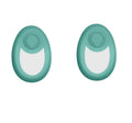 CJEER crystal hair eraser tool with metal finger ring in green, purple, and black colours