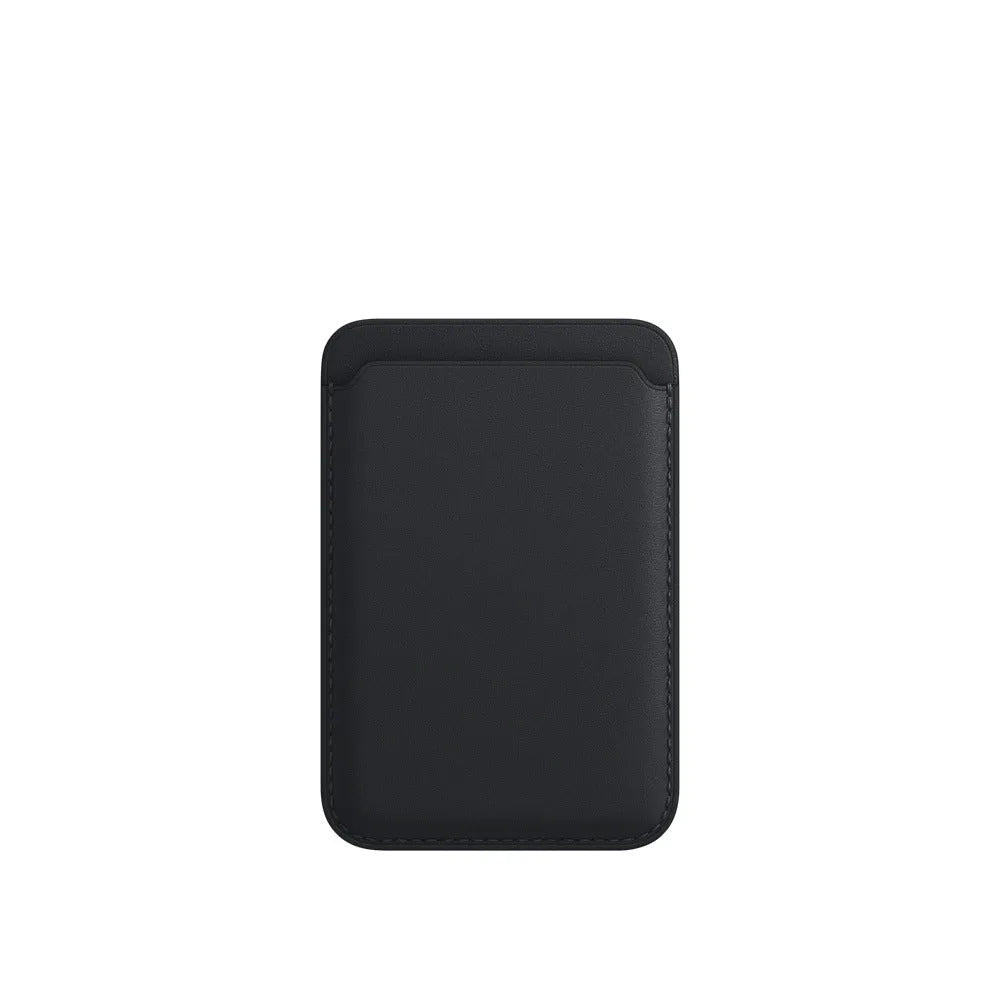 Leather magsafe card case with magnetic card holder compatible with Apple iPhone in multiple colour options
