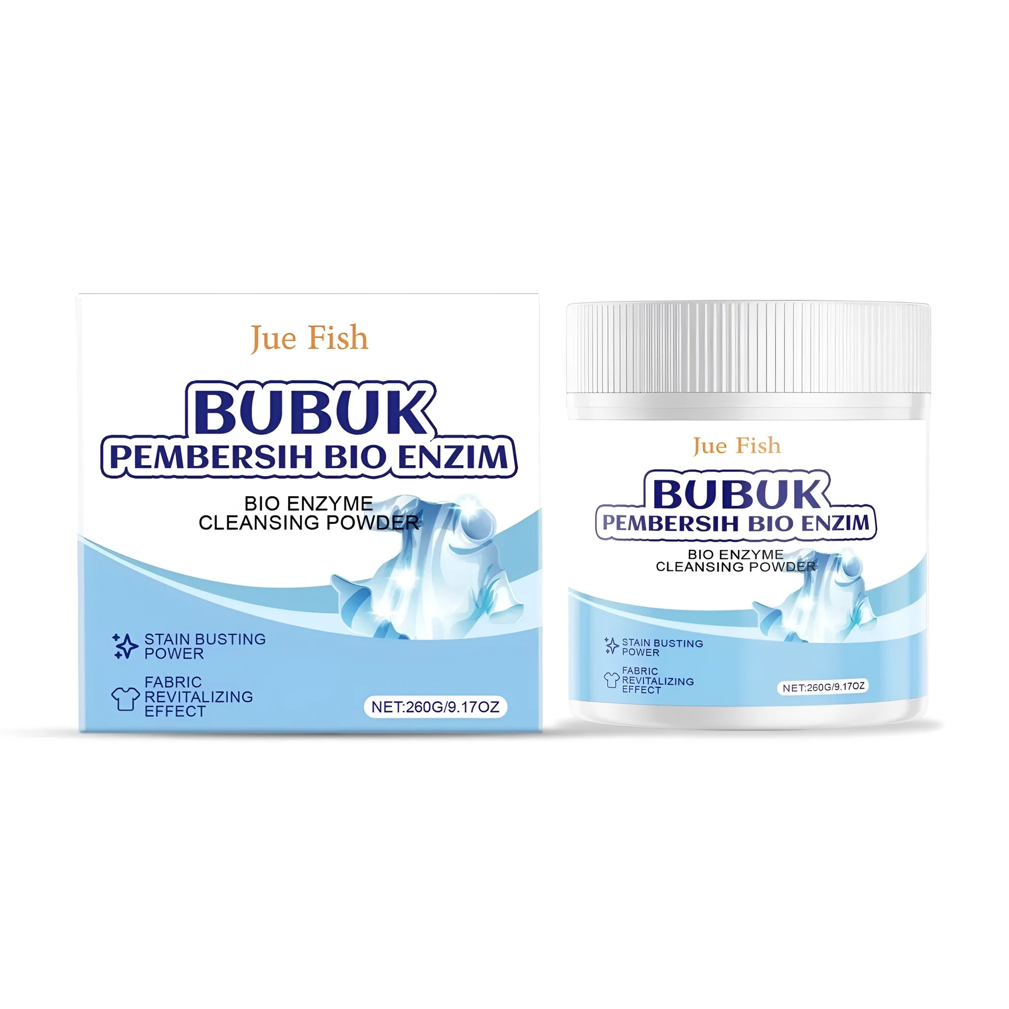 Bio Enzyme Cleansing Powder laundry detergent 260g pack with biological protease