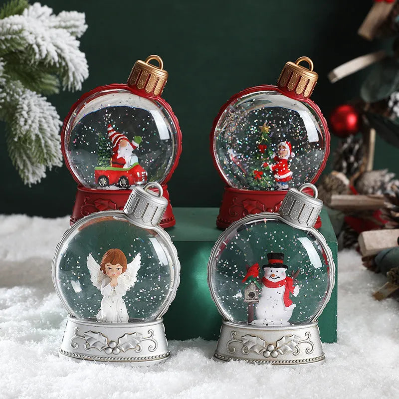 Christmas decoration LED flame light in Old Man, Snowman, Kids Tree, and Angel designs