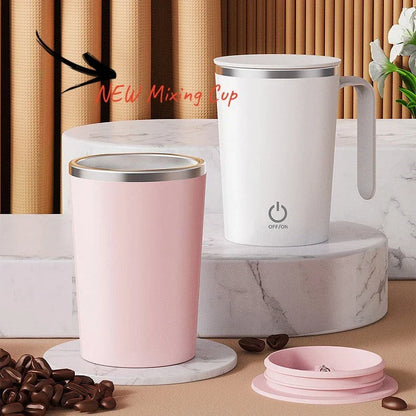 Electric Mixing Mug with Automatic Stirring Function for Effortless Coffee Preparation