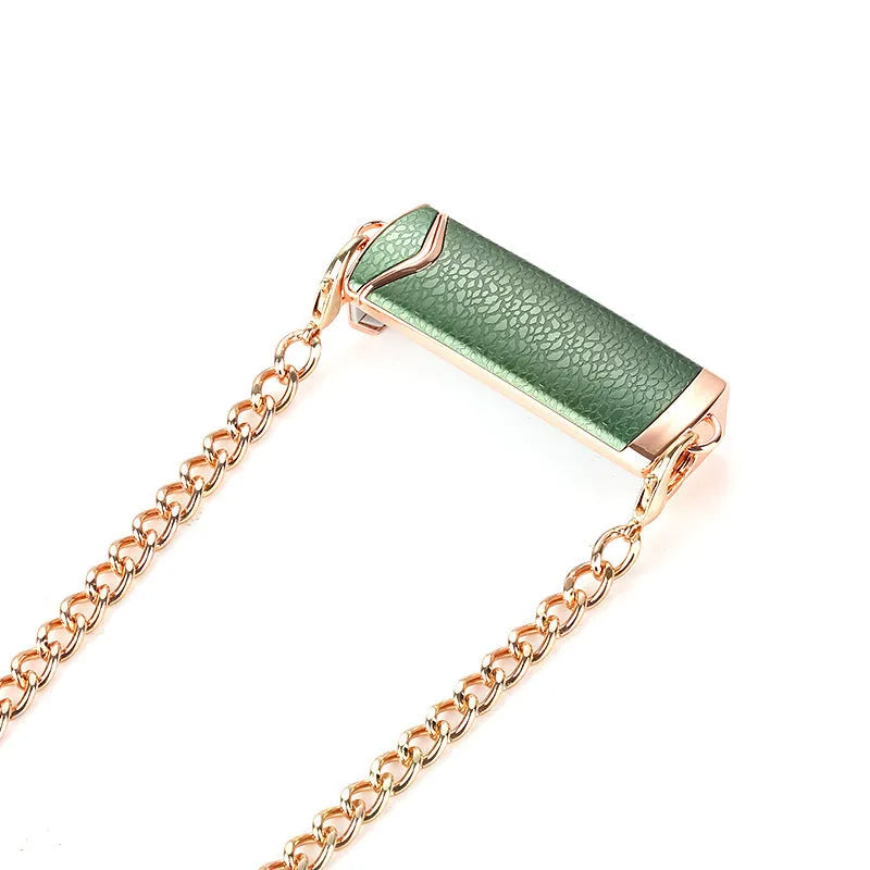 Metal mobile phone pendant rear panel lanyard with back splint, 82.3 x 25.6 x 20mm, in four colours