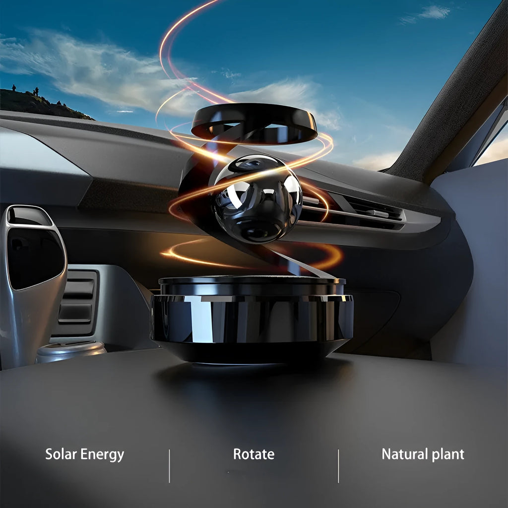 Solar car aromatherapy decoration perfume unit with fragrance dispenser for vehicle dashboard