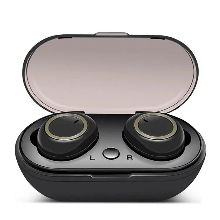 Wireless TWS Bluetooth headset in black and red, in-ear design with PC ABS material, Jerry chip, 10-metre range