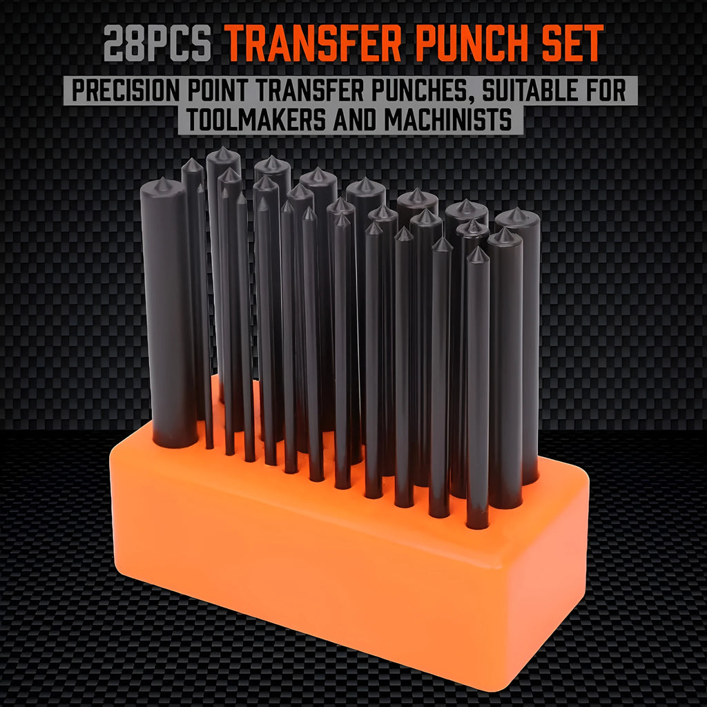 Orange punch needle tool with metal head for rug tufting and textile crafts