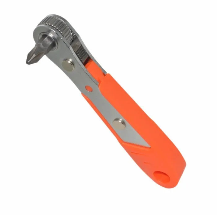 Mini 36-tooth ratchet screwdriver sleeve and L bend spanner set in chrome vanadium steel with forward reverse mechanism