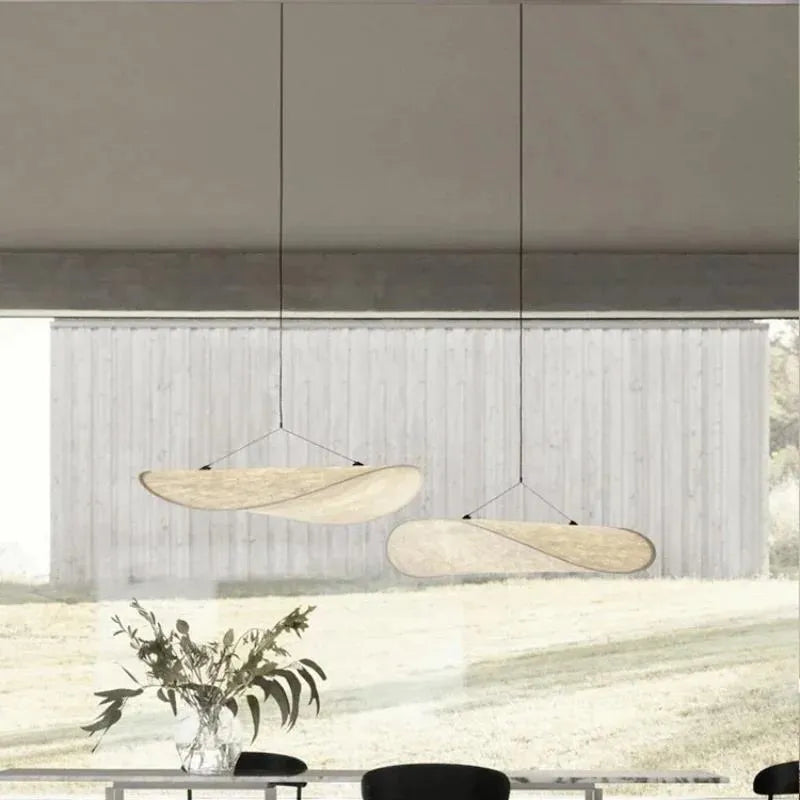 LED chandelier metal silk dining table kitchen bar pendant light remote control tri colour 60cm