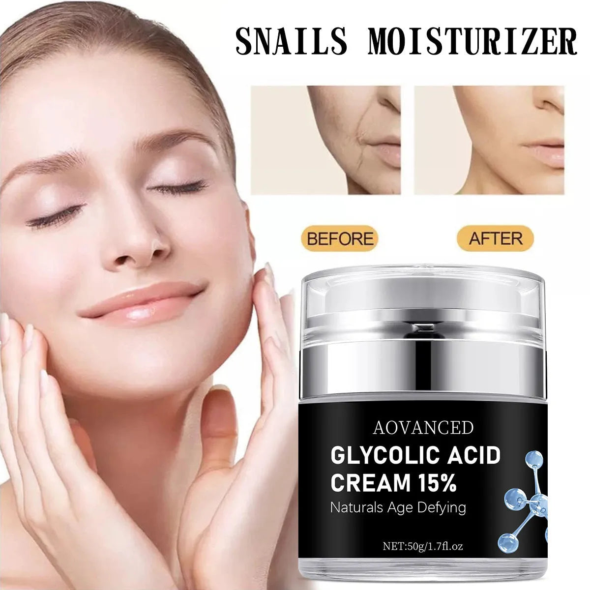 50g jar of salicylate exfoliating moisturising cream for universal skincare