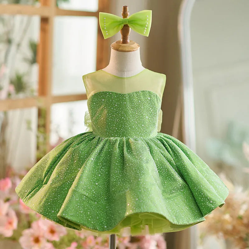 New Mint Mambo green polyester girls pettiskirt with princess-style fluffy layers