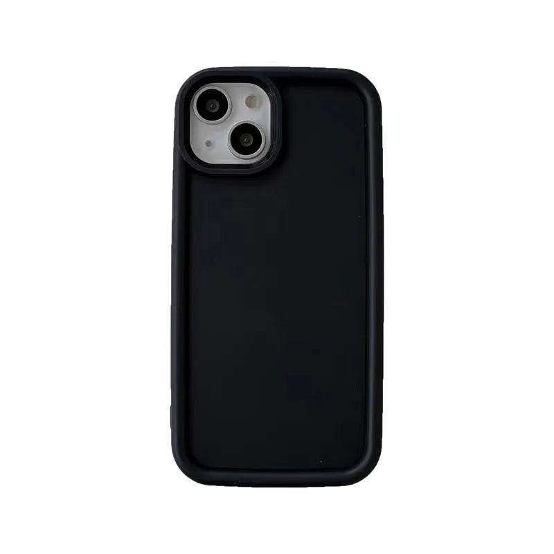 Frosted matte silicone phone case for Apple iPhone in a solid burgundy colour, showing full-wrap design.