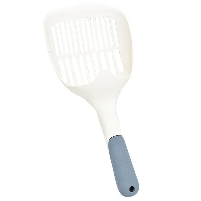 Large plastic cat litter shovel scoop with sieve holes for waste removal