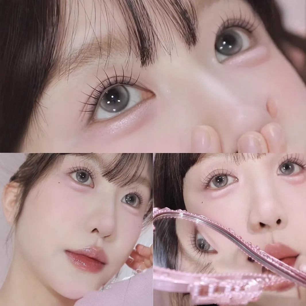 Pack of reusable artificial fibre false eyelash clusters for a natural makeup look.