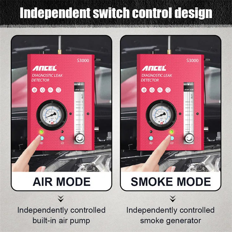 S3000 car smoke detector vacuum leak tool for automotive diagnostics