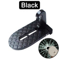Black thickened metal car auxiliary hook pedal attached to door frame lock frame