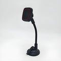 Black car air vent phone mount with long brush holder arm for smartphone navigation