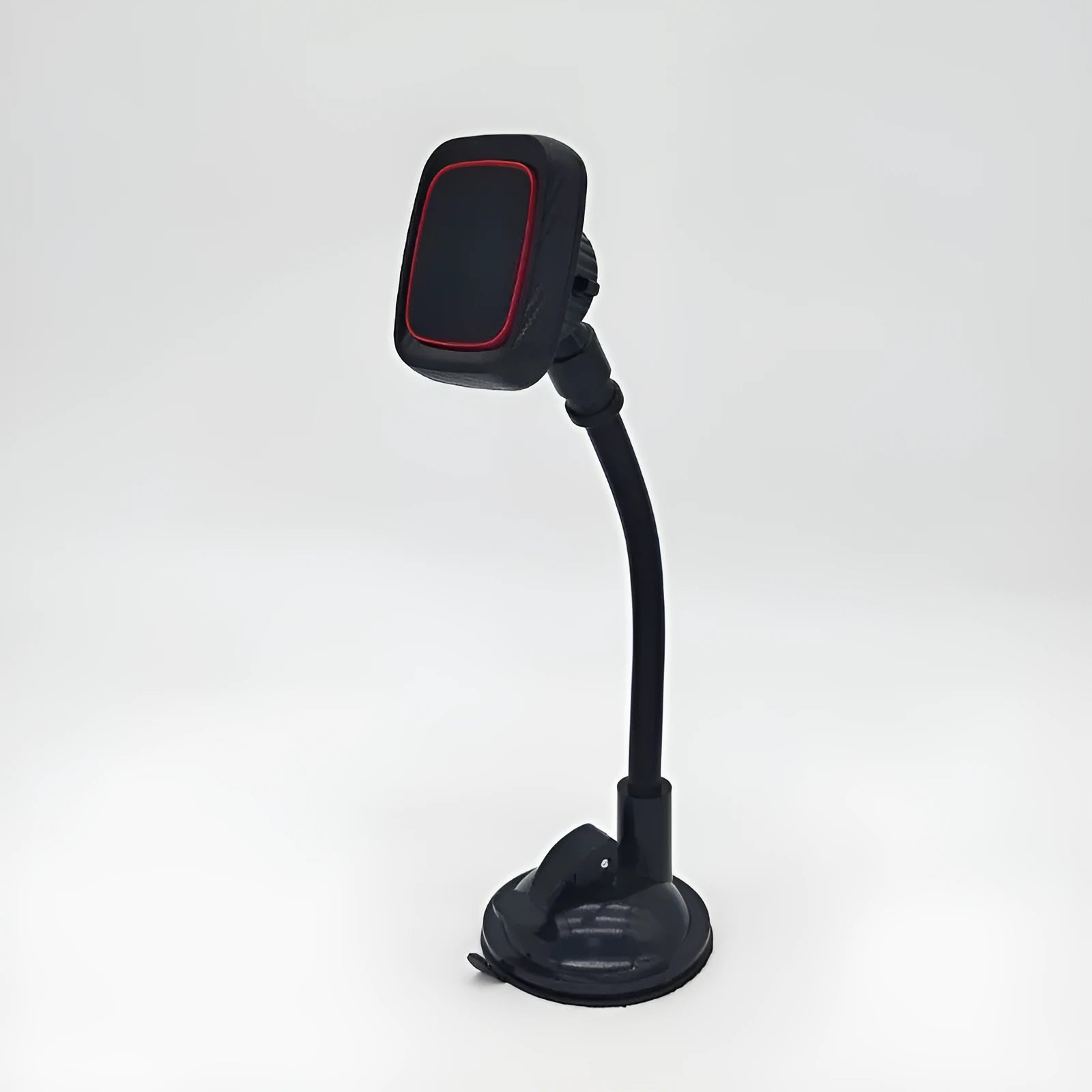 Black car air vent phone mount with long brush holder arm for smartphone navigation