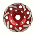 5-inch 125mm diamond bowl grinding plate for concrete, marble, and granite stone processing