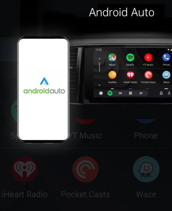 Black 2-in-1 wireless car adapter with aluminum alloy construction and USB connector