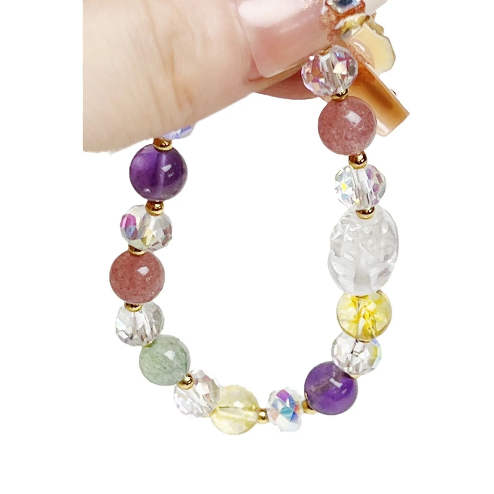 A women's crystal bracelet with a handcrafted nine-tail fox animal design.