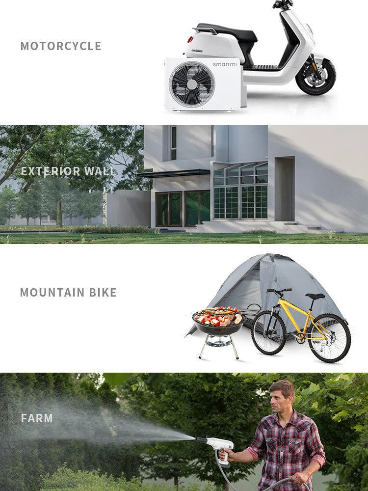 Lithium battery wireless car washing machine with 150bar pressure and 30cm outlet pipe