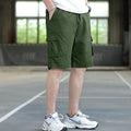 Men's loose sports casual trousers with giraffe pattern gradient in army green colour