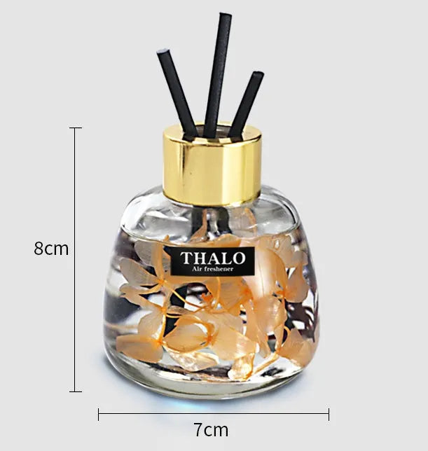 Glass bottle car perfume ornament for flame-free aromatherapy in automotive decoration style