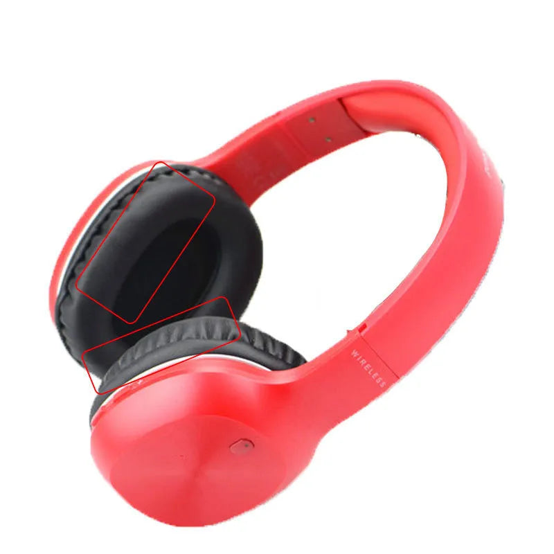 Black protein skin oval earphone sleeves for Walker W820BT headset, 2PC replacement covers