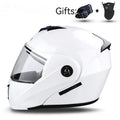 ABS plastic motorcycle helmet with exposed double lens design for electric vehicle riders