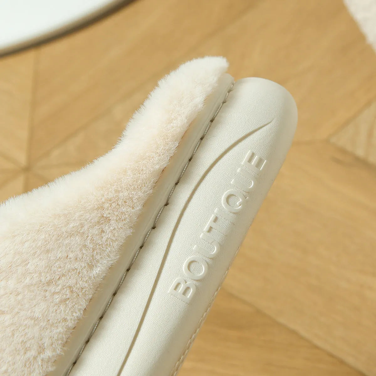 Panda-themed cotton linen toe ring slippers with non-slip PVC soles