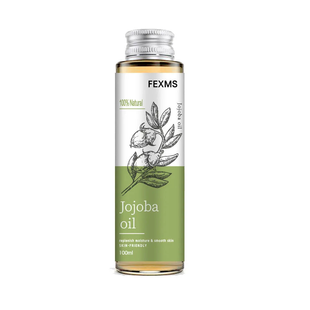 100ml leave-in conditioner oil with argan, castor, jojoba, and coconut oils in a clear bottle