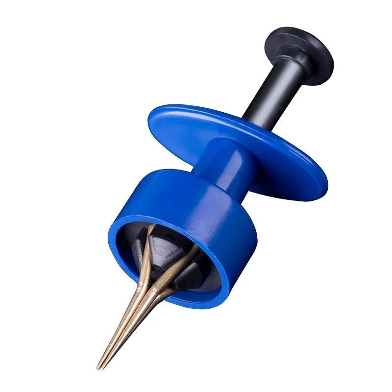 Bloodworm clip with rubber bands for live bait fishing, ABS construction, blue colour