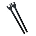 Land Rover fan wrench set showing 36mm and 40mm alloy steel spanners for auto repair.