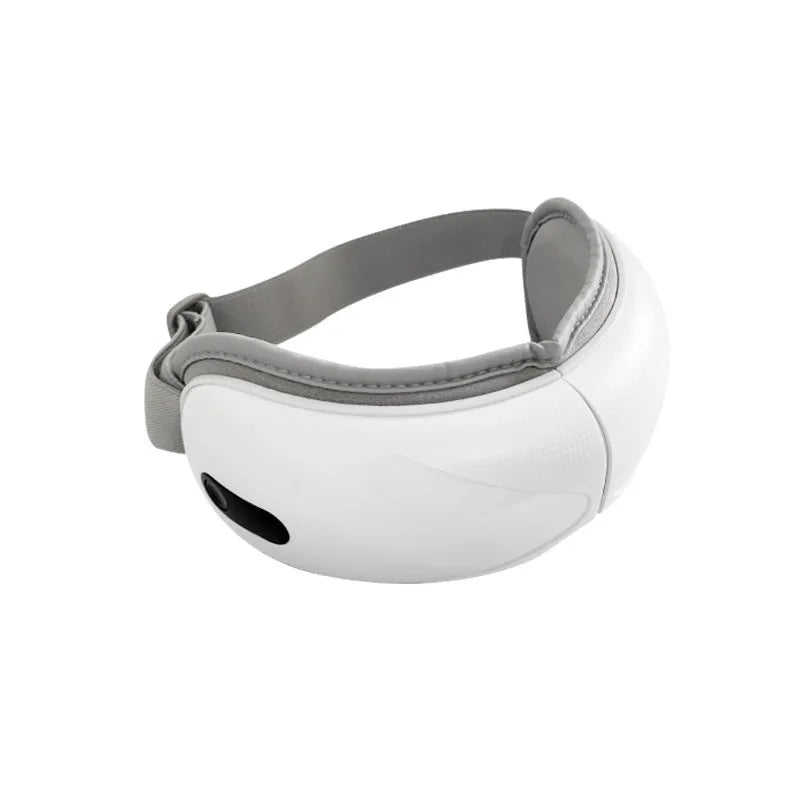 White rechargeable airbag massage and hot compress eye massager for relieving eye fatigue