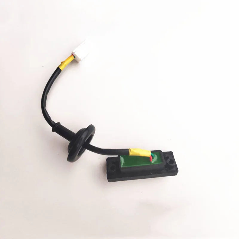Black plastic rear trunk door release button with plug for Kia Rio tailgate switch replacement